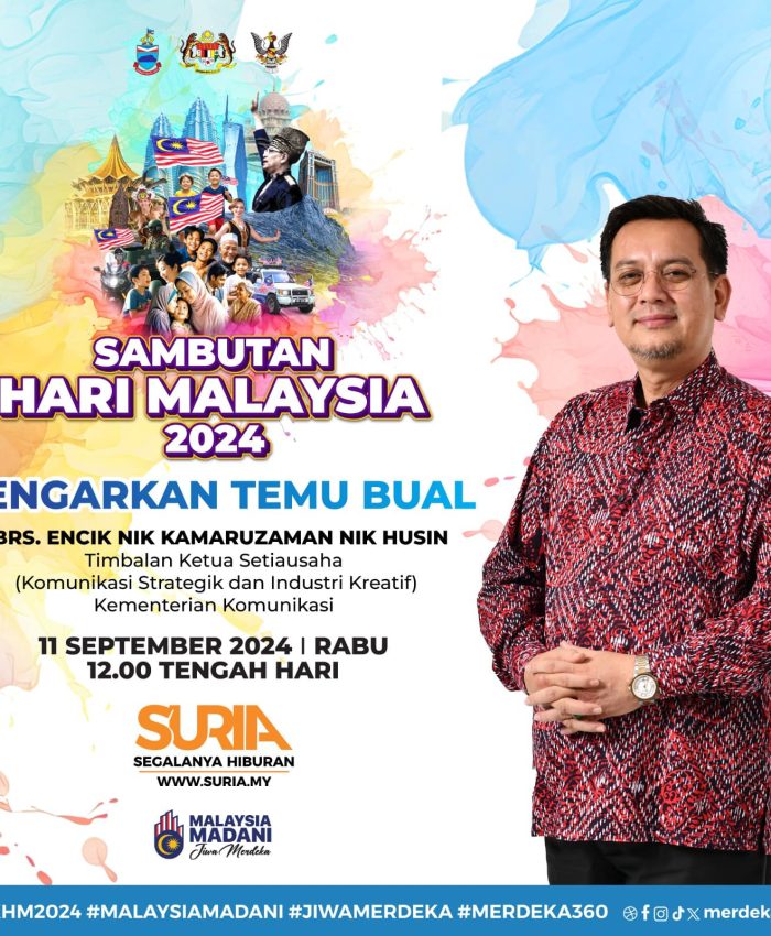 Temu bual Suria FM bersama YBrs. Encik Nik Kamaruzaman Nik Husin, Timbalan Ketua Setiausaha (Komunikasi Strategik dan Industri Kreatif), Kementerian Komunikasi